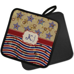 Handtasche im Vintage USA Stars and Stripes Design Henkeltasche Schultertasche 