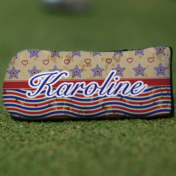 Custom Vintage Stars & Stripes Blade Putter Cover (Personalized)