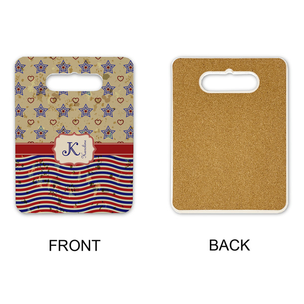 Vintage Stars & Stripes Rectangle Trivet with Handle - APPROVAL