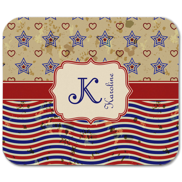 Vintage Stars & Stripes Rectangular Mouse Pad - APPROVAL