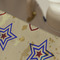 Vintage Stars & Stripes Large Rope Tote - Close Up View