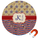 Vintage Stars & Stripes Car Magnet (Personalized)