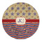 Vintage Stars & Stripes 5' Round Indoor Area Rug (Personalized)