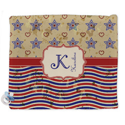Vintage Stars & Stripes Security Blankets - Double Sided (Personalized)