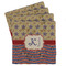 Vintage Stars & Stripes Absorbent Stone Coasters - Set of 4 (Personalized)