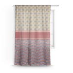 Vintage Stars & Stripes Sheer Curtain (Personalized)