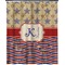 Vintage Stars & Stripes Extra Long Shower Curtain - 70"x84" (Personalized)