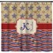 Vintage Stars & Stripes Shower Curtain - Custom Size (Personalized)