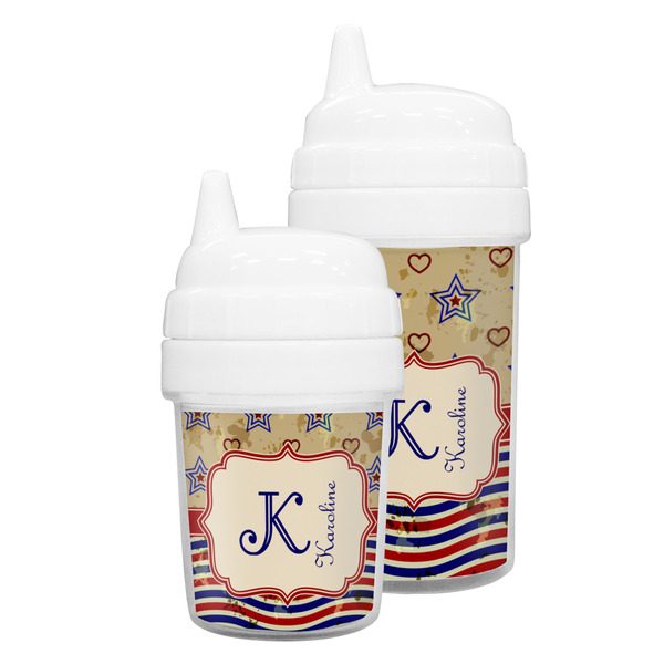 Vintage Stars & Stripes Sippy Cups
