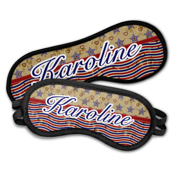 Vintage Stars & Stripes Sleeping Eye Masks - PARENT
