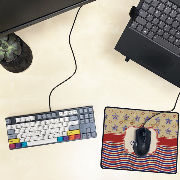 Vintage Stars & Stripes Small Gaming Mats - LIFESTYLE