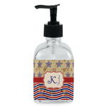 Vintage Stars & Stripes Glass Soap & Lotion Bottle - Single Bottle (Personalized)