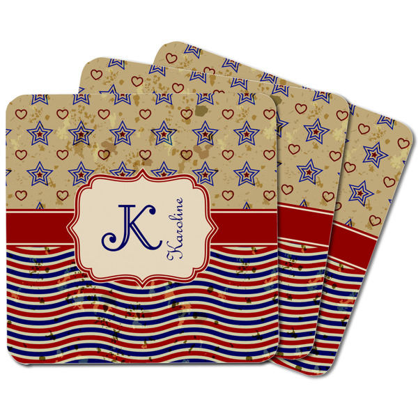 Vintage Stars & Stripes Square Fridge Magnet - MAIN