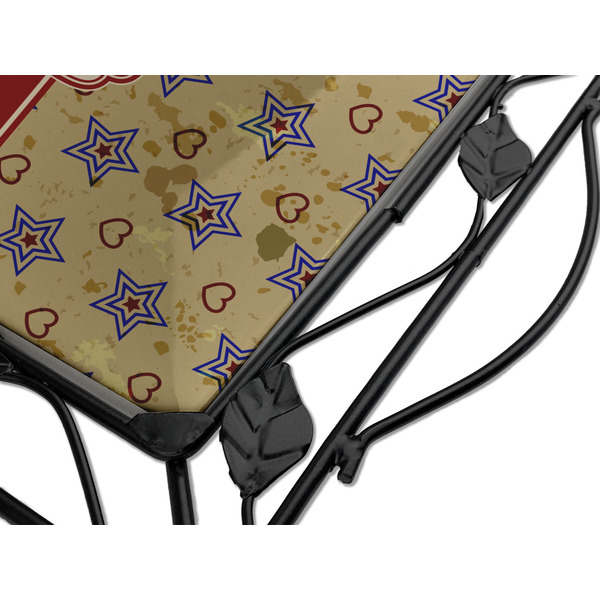 Vintage Stars & Stripes Square Trivet - Detail