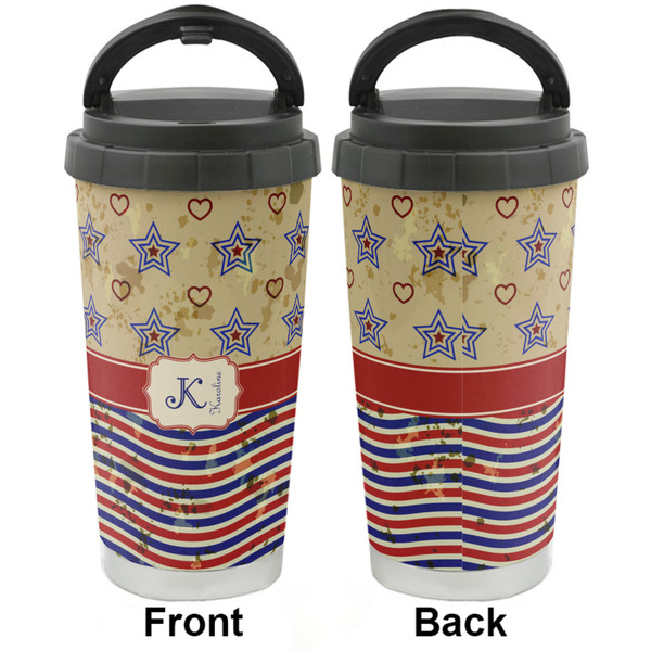 Vintage Stars & Stripes Stainless Steel Travel Cup - Apvl