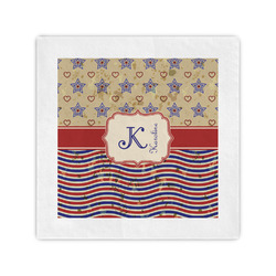 Vintage Stars & Stripes Cocktail Napkins (Personalized)