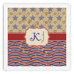 Vintage Stars & Stripes Paper Dinner Napkins (Personalized)