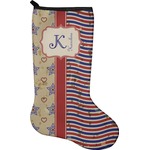 Vintage Stars & Stripes Holiday Stocking - Neoprene (Personalized)