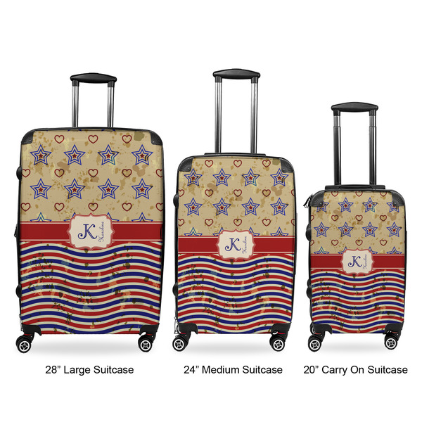 Vintage Stars & Stripes Suitcase Set 1 - APPROVAL