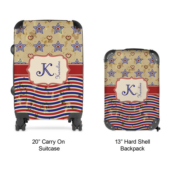Vintage Stars & Stripes Suitcase Set 4 - APPROVAL