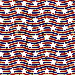 Vintage Stars & Stripes Fabric by the Yard