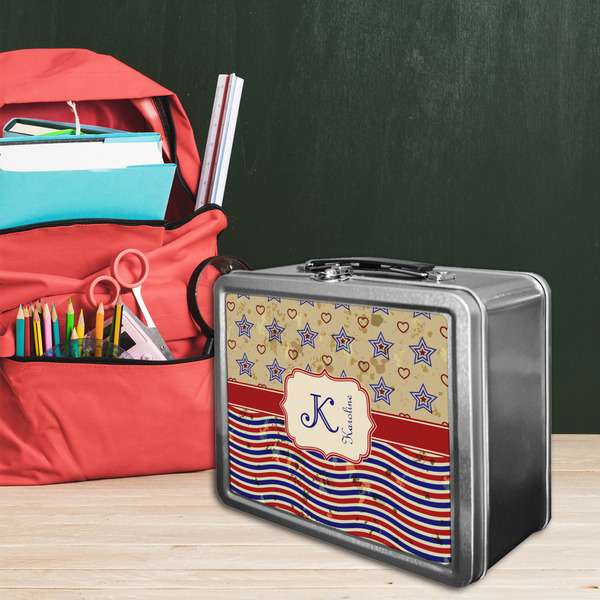 Vintage Stars & Stripes Tin Lunchbox - LIFESTYLE