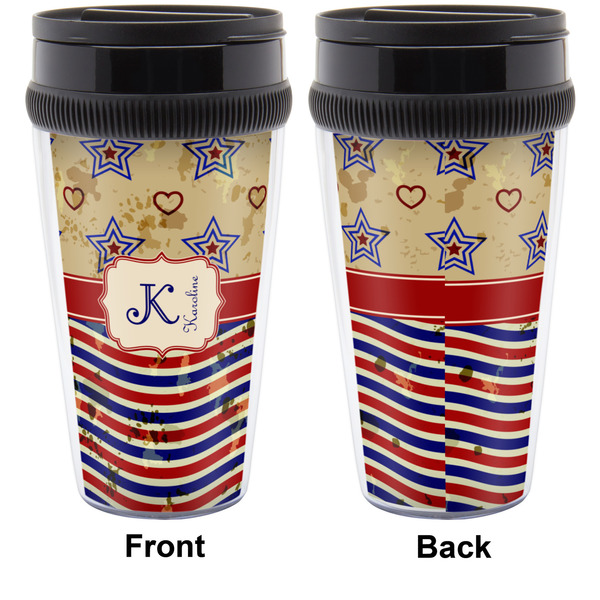 Vintage Stars & Stripes Travel Mug Approval (Personalized)