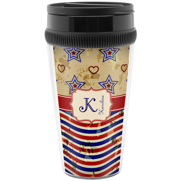 Vintage Stars & Stripes Travel Mug (Personalized)