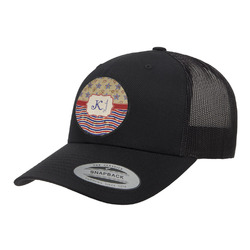 Vintage Stars & Stripes Trucker Hat - Black (Personalized)