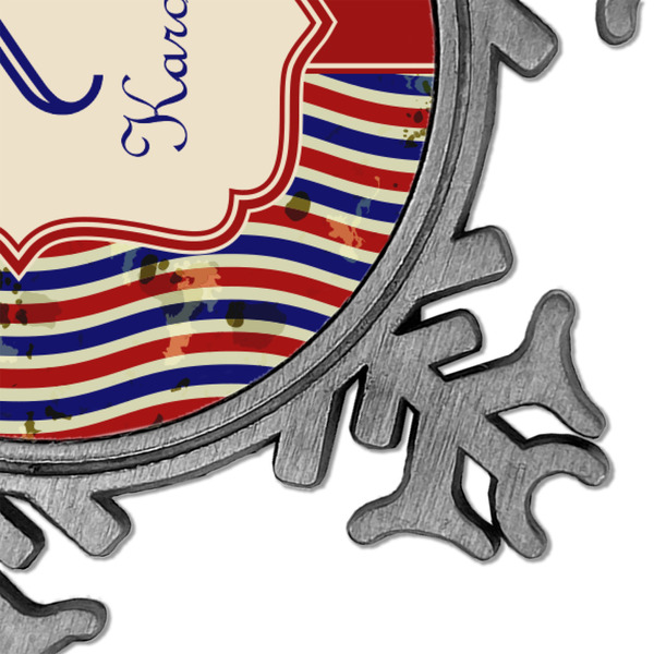 Vintage Stars & Stripes Vintage Snowflake - Detail