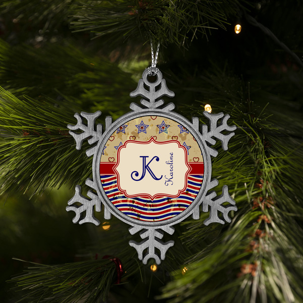 Vintage Stars & Stripes Vintage Snowflake - (LIFESTYLE)