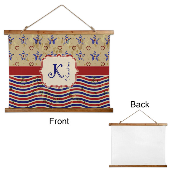 Vintage Stars & Stripes Wall Hanging Tapestry - Landscape - APPROVAL