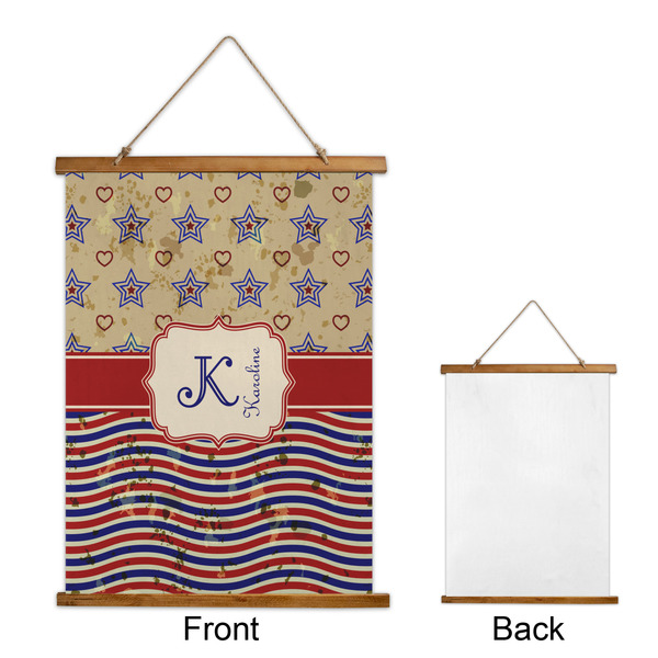 Vintage Stars & Stripes Wall Hanging Tapestry - Portrait - APPROVAL