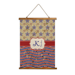 Vintage Stars & Stripes Wall Hanging Tapestry - Tall (Personalized)