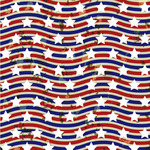 Vintage Stars & Stripes Wallpaper & Surface Covering (Water Activated 24"x 24" Sample)