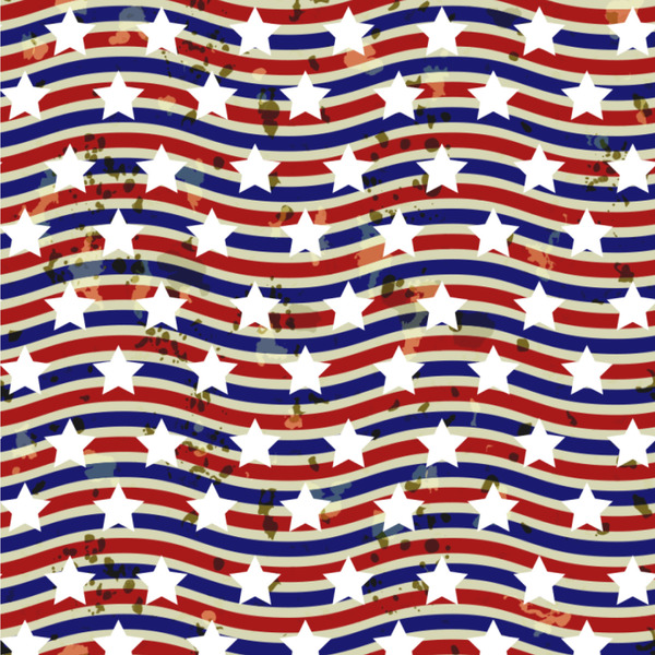Custom Vintage Stars & Stripes Wallpaper & Surface Covering (Water Activated 24"x 24" Sample)