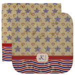 Vintage Stars & Stripes Facecloth / Wash Cloth (Personalized)