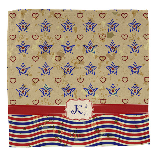 Vintage Stars & Stripes Washcloth - Front - No Soap