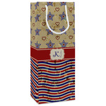 Vintage Stars & Stripes Wine Gift Bags (Personalized)