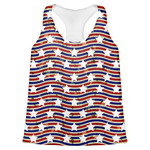 Vintage Stars & Stripes Womens Racerback Tank Top - Large