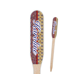 Vintage Stars & Stripes Paddle Wooden Food Picks (Personalized)