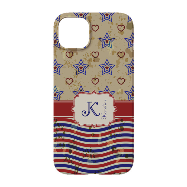 Vintage Stars & Stripes iPhone 14 Case - Back