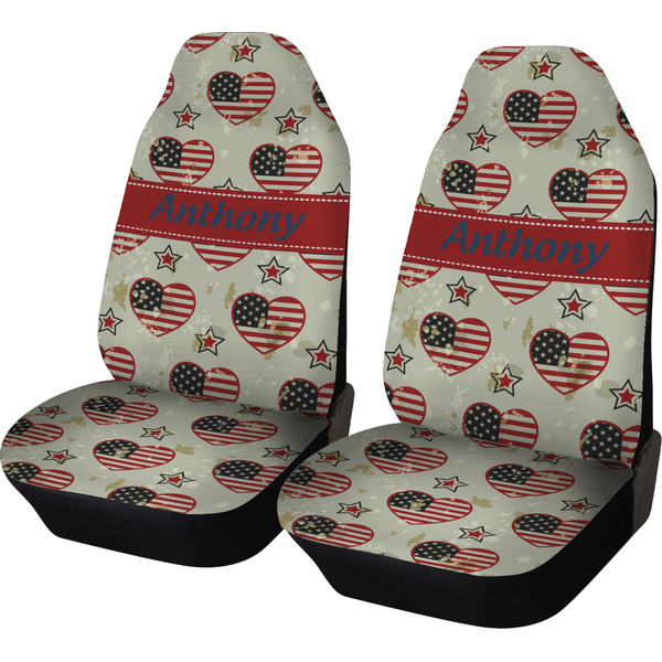Custom Americana Car Seat Covers (Set of Two) (Personalized)