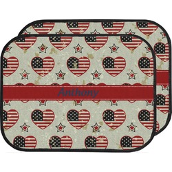 Americana Car Floor Mats (Back Seat) (Personalized)