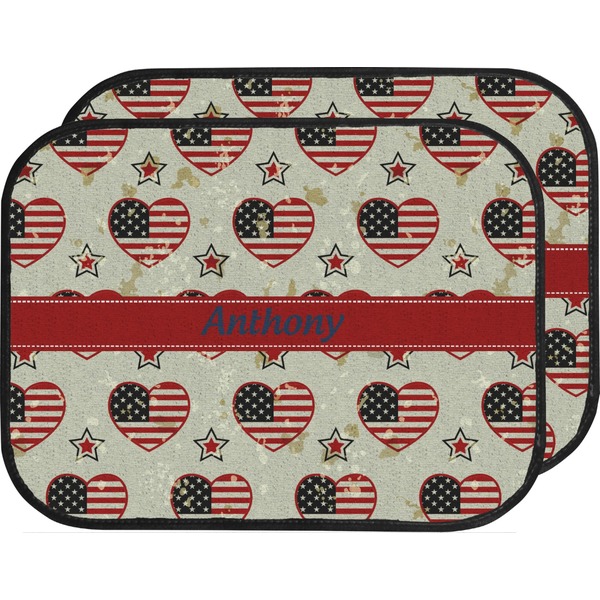 4th of July Custom Car Floor Mats (Back Seat)