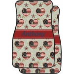 Americana Car Floor Mats (Front Seat) (Personalized)
