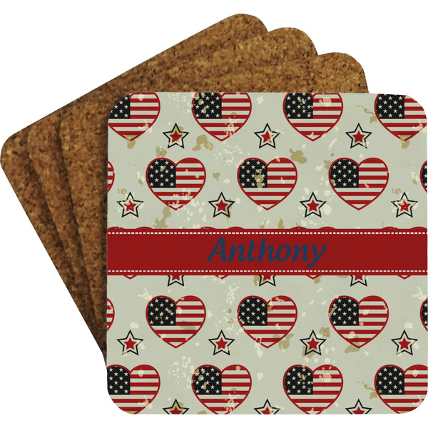 4th of July Coaster Set (Personalized)