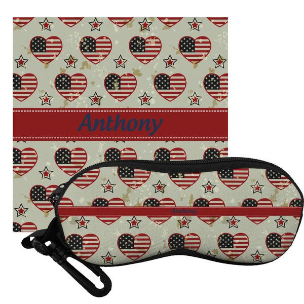 Custom Americana Eyeglass Case & Cloth (Personalized)