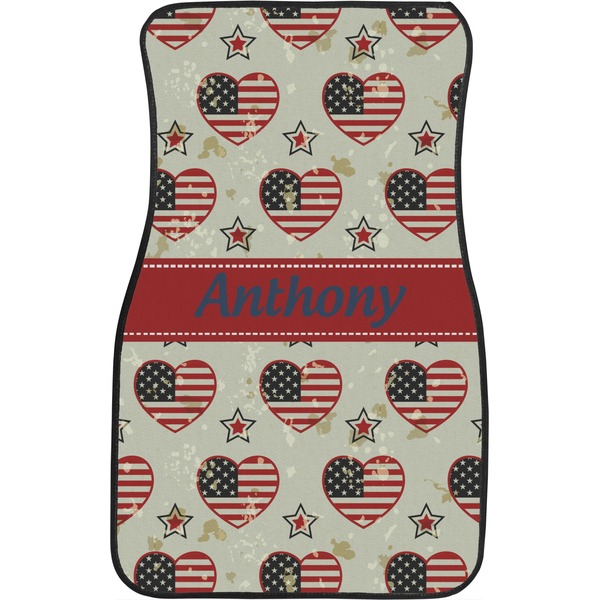 4th of July Custom Car Floor Mats (Front Seat)