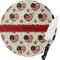 Americana Round Glass Cutting Board - Medium (Personalized)